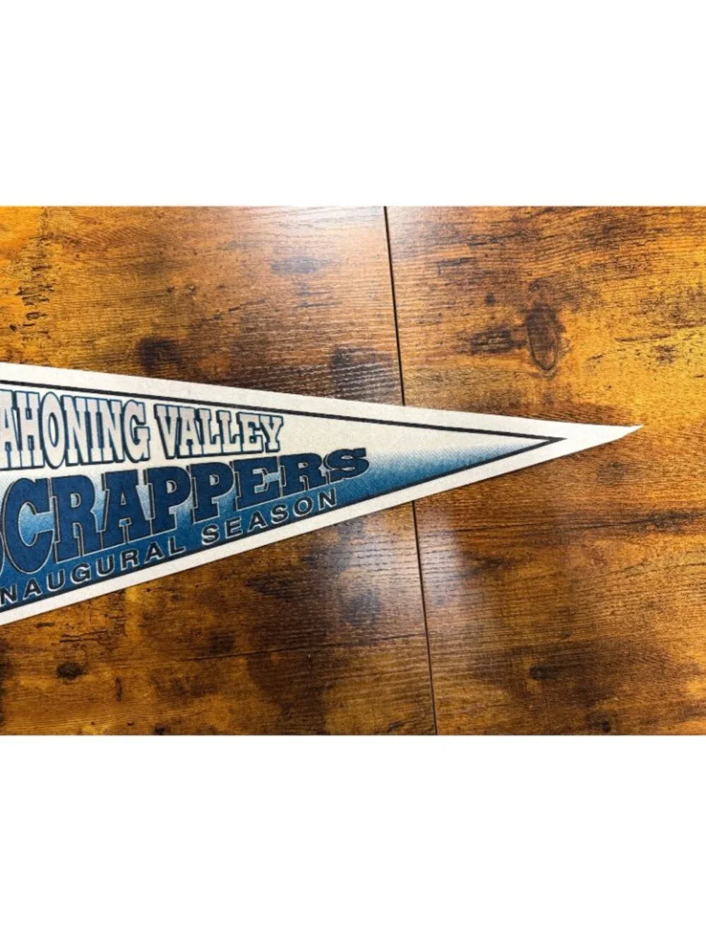 Vintage Mahoning Valley Scrappers baseball Inaugural Season pennant